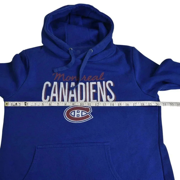 NHL Montreal Canadiens Hockey Sweatshirt Hoodie  Blue Size Large - Picture 6 of 8